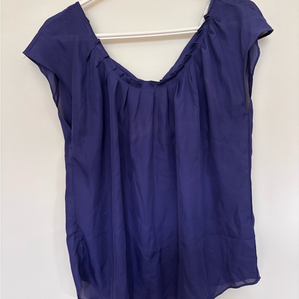 LC Lauren Conrad Deep Blue Blouse